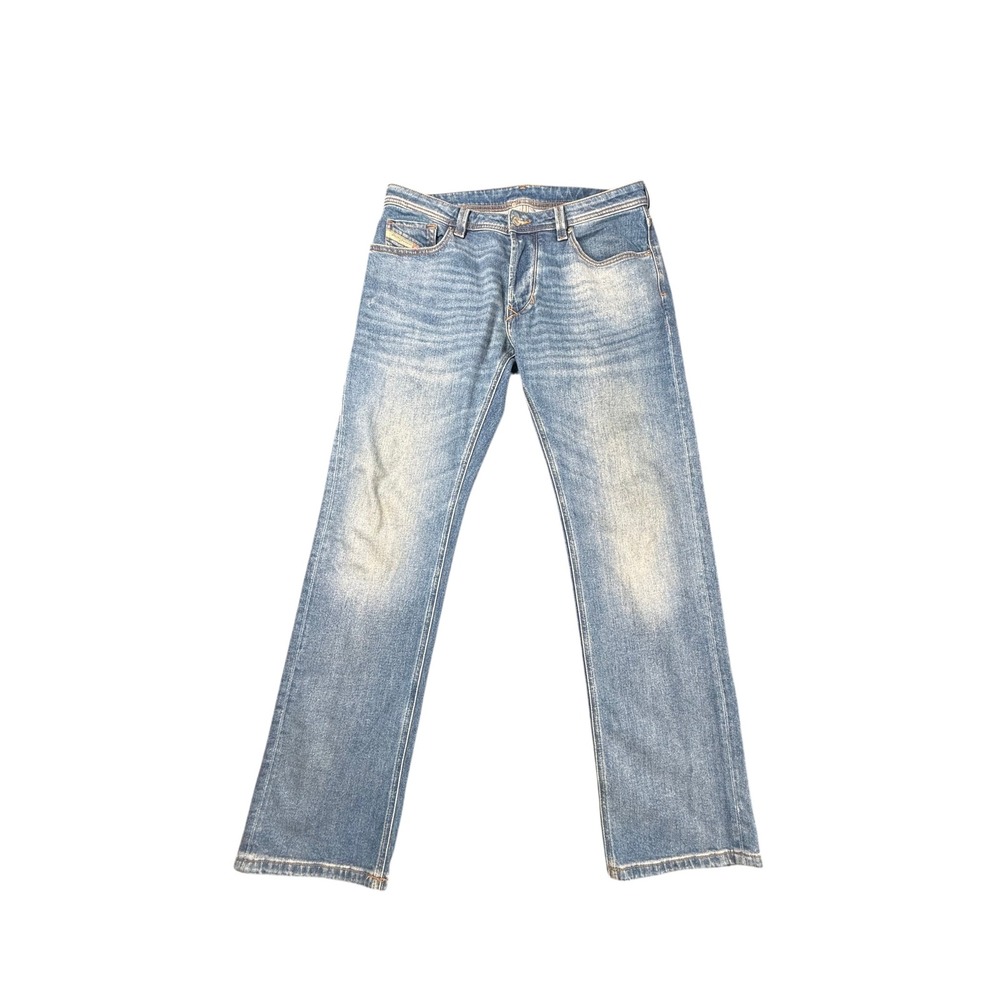 Diesel Larkee Jeans Mens 33x32 Medium Wash Straight Leg Button Fly Denim Authen.